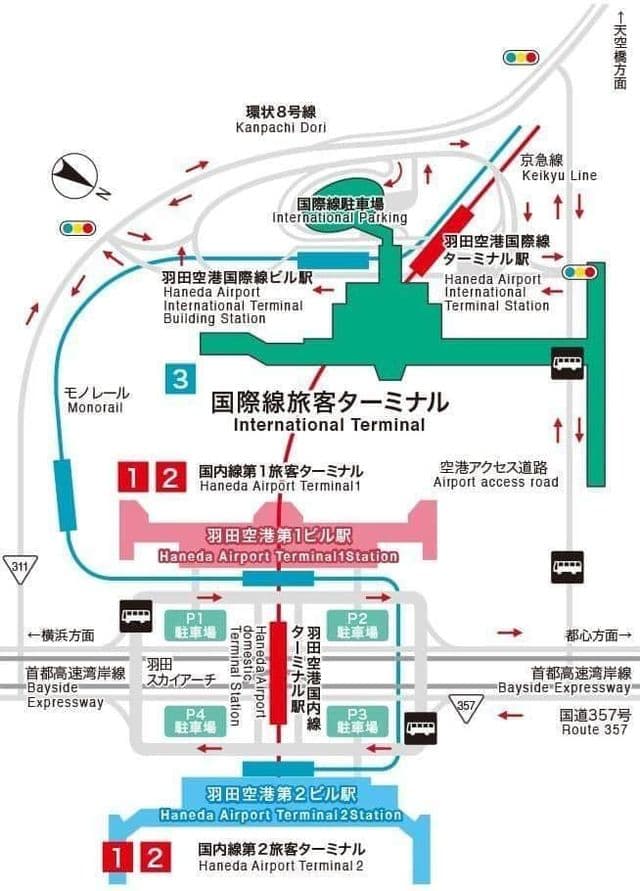 东京机场航站楼地图