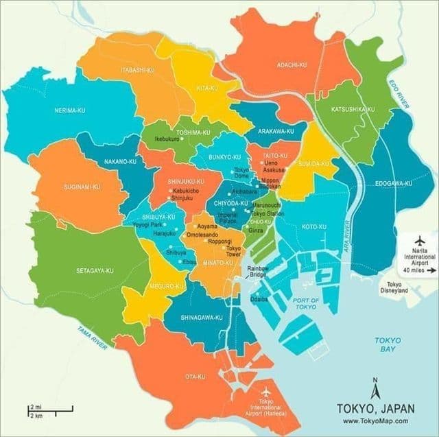 东京地区地图
