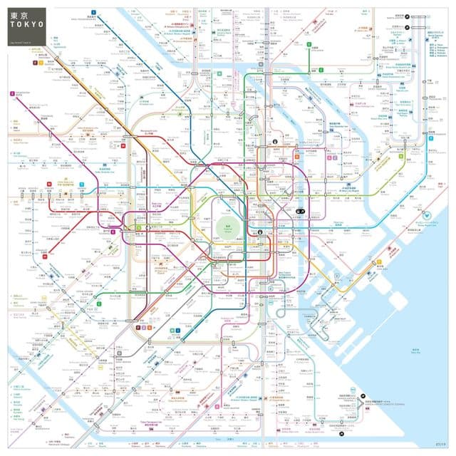 东京地铁站地图