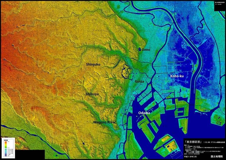 东京地形图 | Tokyo Map 360