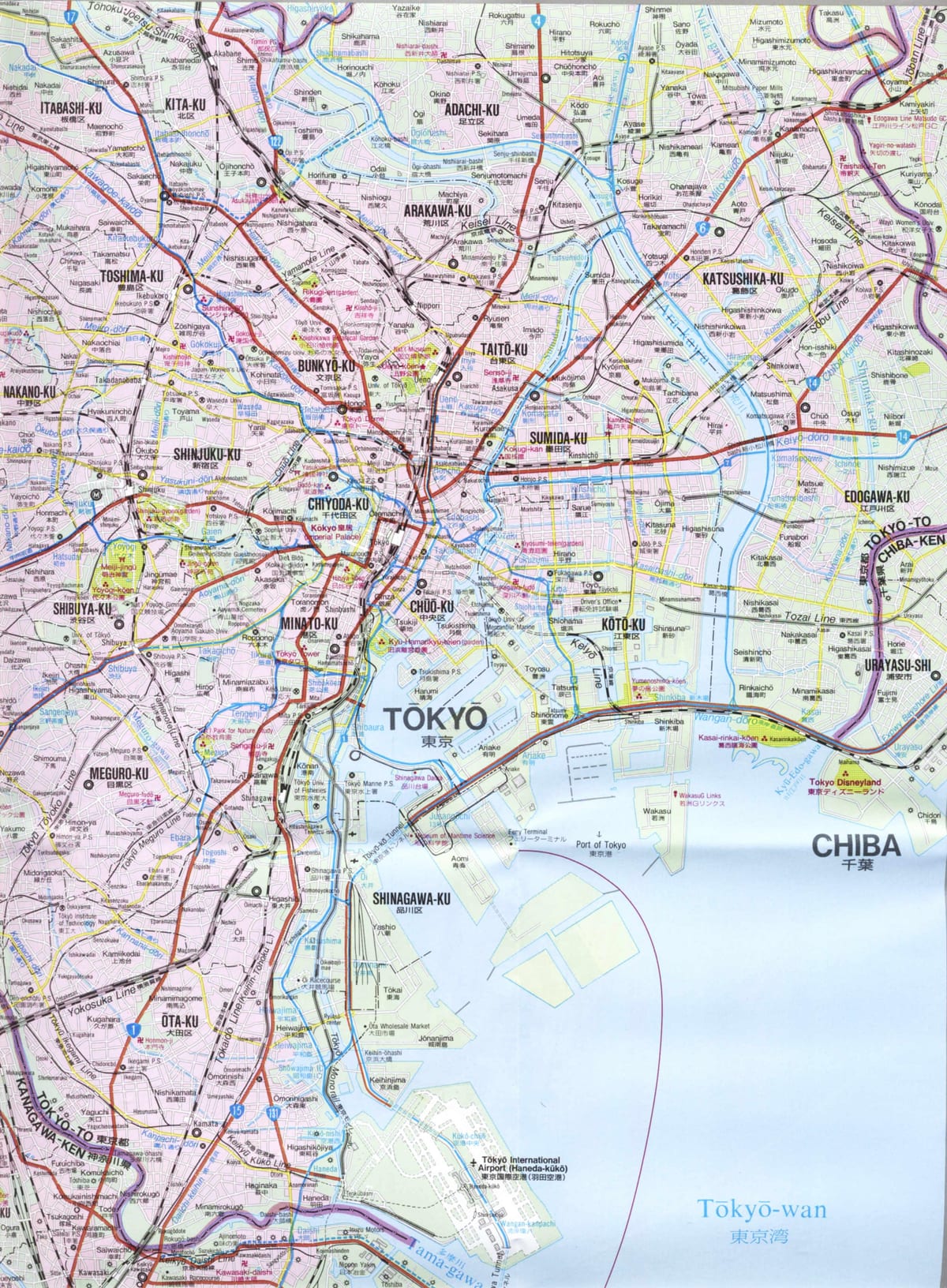 东京街道地图