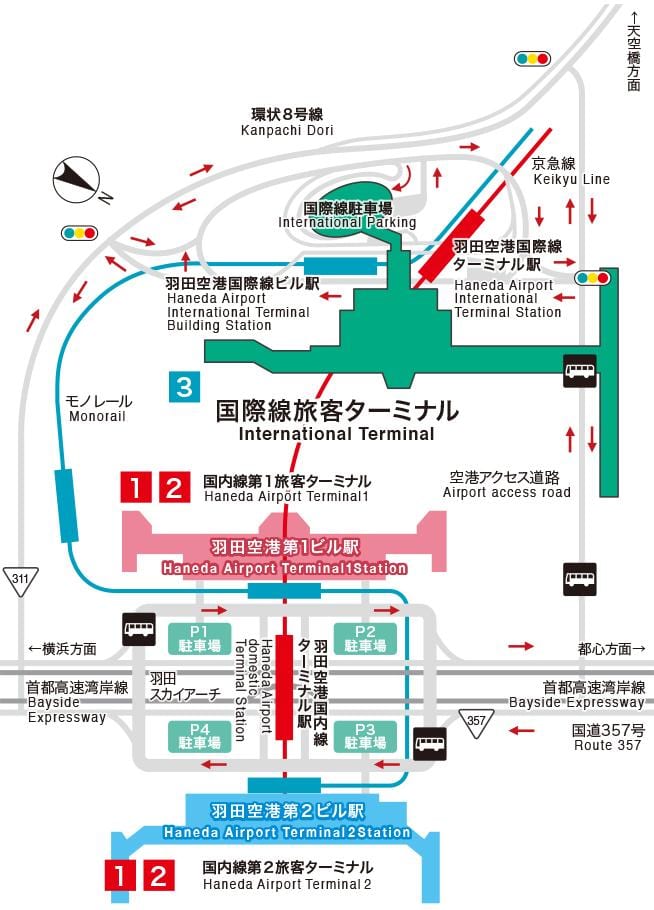 东京机场航站楼地图